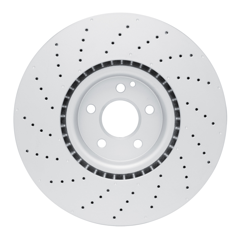 Mercedes-Benz SL400 Brake Rotor (1) - Front - R1 Concepts - Drilled Carbon Alloy GeoMET - `13-`20